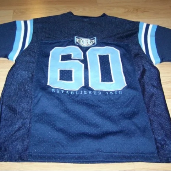 Youth Size Medium 12-14 NFL Tennessee Titans Embroidered Football Jersey Navy - Picture 2 of 4